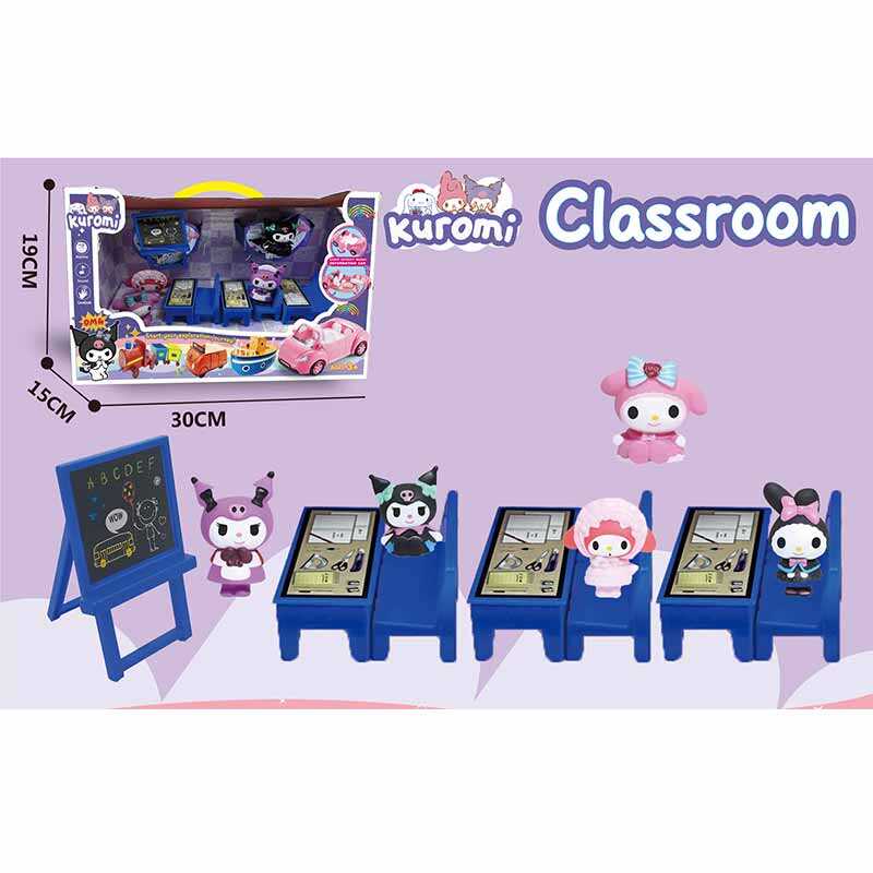 Набір героїв YQ 8112 (36/2) "Школа", 5 фігурок, дошка, 3 стільчики, 3 парти, в коробці