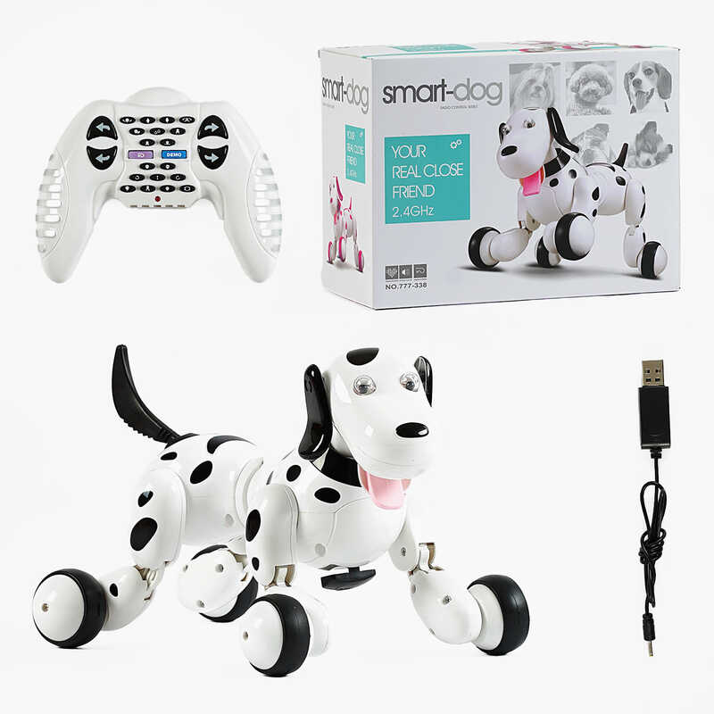 Собачка на радіокеруванні 777-338 (6) 18 функцій, світло, звук, в коробці