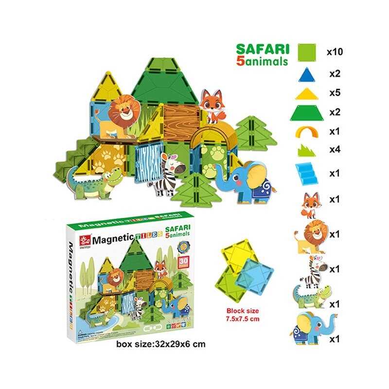 Магнітний конструктор SQ 66001-5 (16) 30 деталей, в коробці