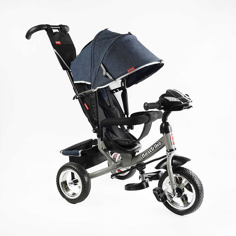 Велосипед 3-х колісний 6588 / 60-714 Best Trike (1) КОЛЕСО ПІНА, d=25см переднє, d=20см задні, фара музична, USB, Bluetooth, в коробці