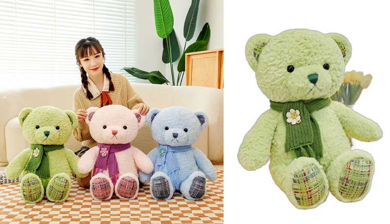 М`яка іграшка M 18484 (80) 3 кольори, “Ведмедик”, висота: 33 см, ВИДАЄТЬСЯ МІКС