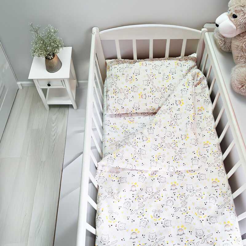 гр Постільний комплект "Тварини" 32417 (1) тканина ФЛАНЕЛЬ, розмір 110*90 см "Bimbo"