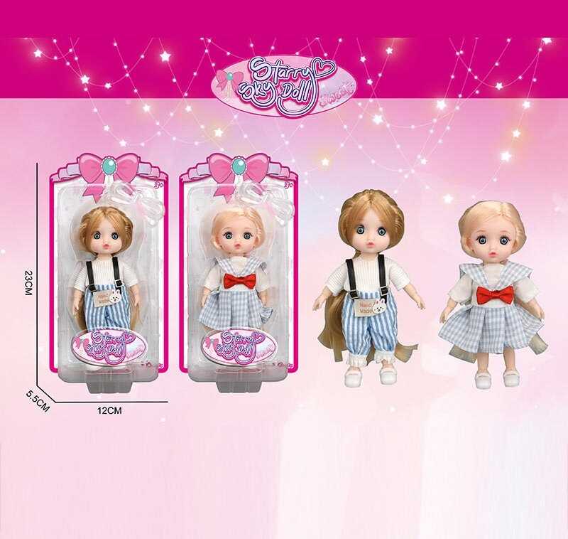 Лялька SK 103 A (144/2) 2 види, висота: 16 см, імітація скляних очей, шарнірні суглоби, на листі