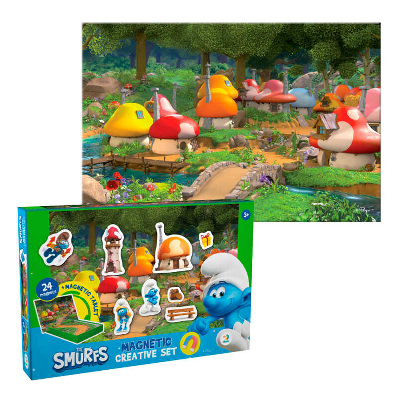 гр Магнітна гра з планшеткою "Гномики" 200627 (24) "DoDo", 24 магнітні фігурки, фон для гри, в коробці