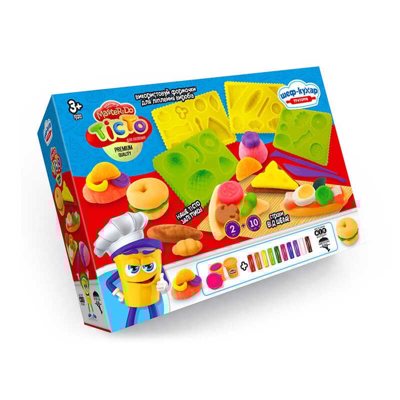 гр "Тісто для ліплення Master Do "Шеф-кухар.Траторія" TMD-17-04U УКР. (6) "Danko Toys"