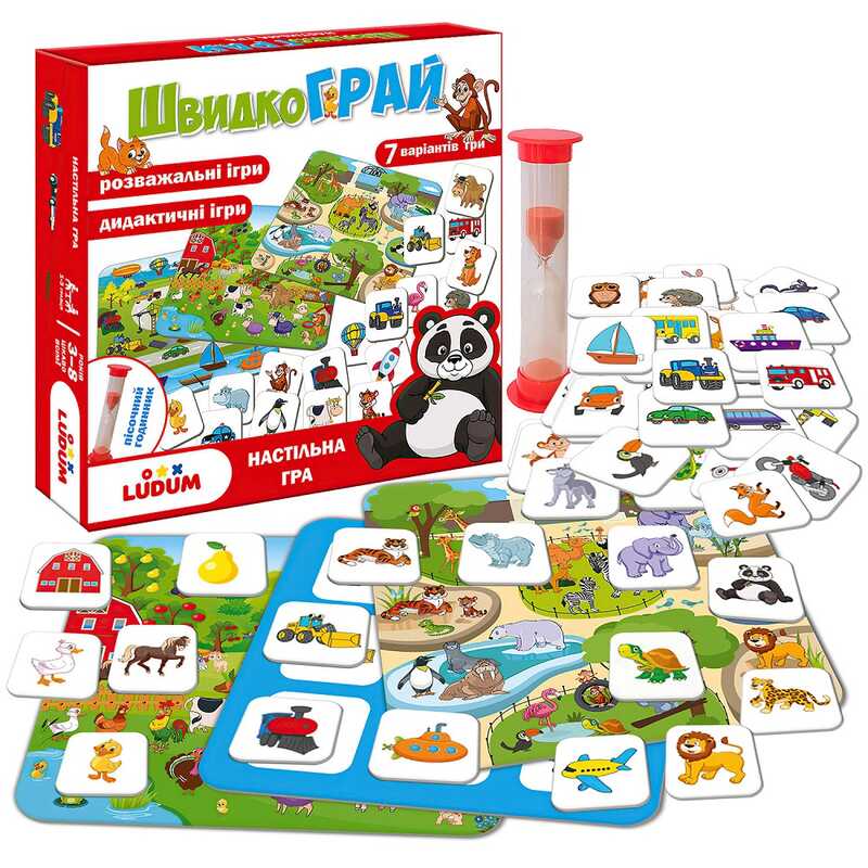 гр Гра настільна "ШвидкоГрай" LD1049-57 (24) "Ludum"