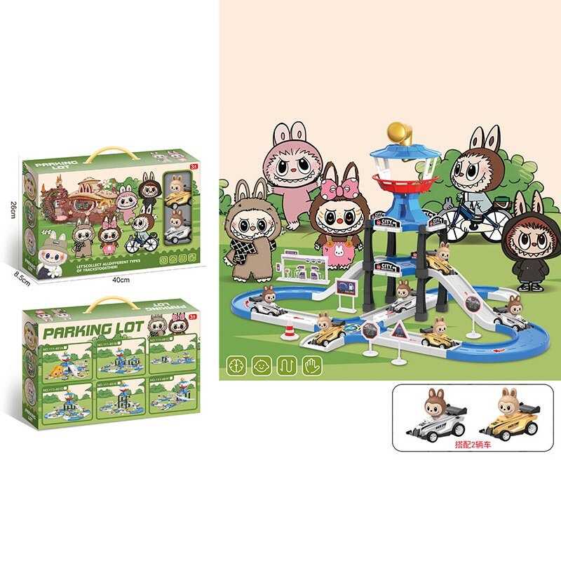 Трек 111-481 E (36/2) 2 машинки, 3 рівні треку, герої, в коробці