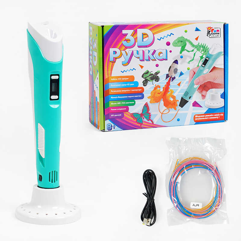 гр Ручка 3D 42655 (12/2) "4FUN Game Club", USB-кабель живлення, в коробці
