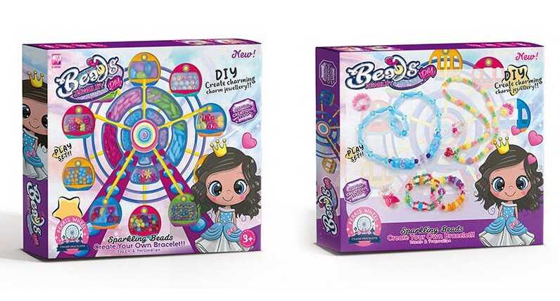 Набір бісеру 338-1059 /1060 (96/2) 2 види, 11 різновидів намистин, у коробці