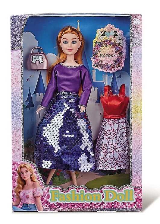 Лялька 8675-9 (48) висота: 30 см, шарнірні з’єднання суглобів, голова та руки - гума, знімний одяг та взуття, аксесуари, в коробці