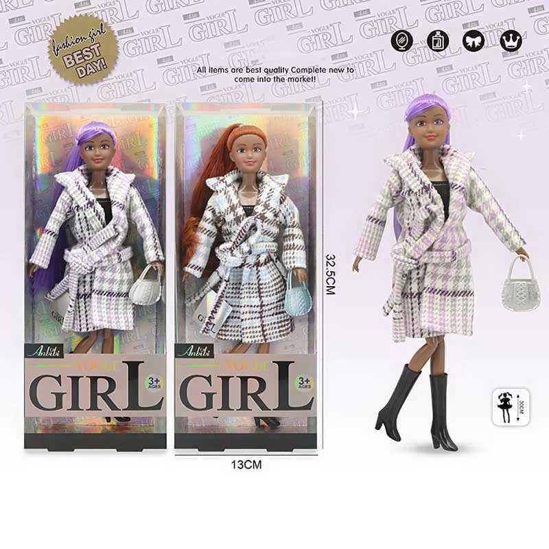 Лялька WX 256-1 (96/2) 2 види, 30 см, сумочка, шарнірні суглоби, знімний одяг, прошите волосся, в коробці