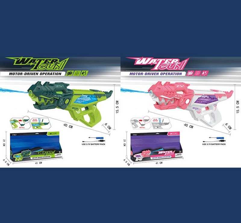 Водний пістолет 2342 (72) 2 кольори, автоматичний принцип роботи, акумулятор 3.7 V, викрутка, в коробці