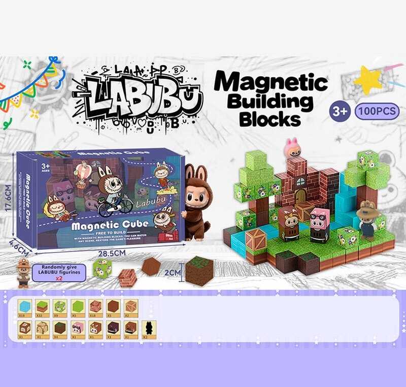 Магнітний конструктор BZ 94-6 B (36) 100 деталей, в коробці