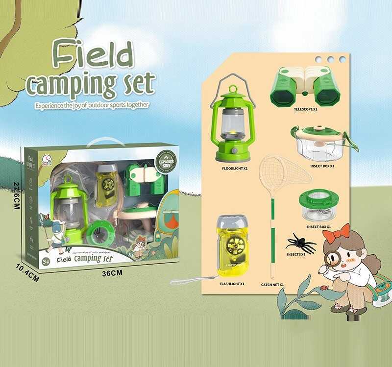 Набір дослідника JLX 6622-5 (24) сочок, комаха, лампа, підсвічування, на батарейках, ліхтарик з двома режимами роботи, бінокль, бокс з моноклем, ремінець, в коробці