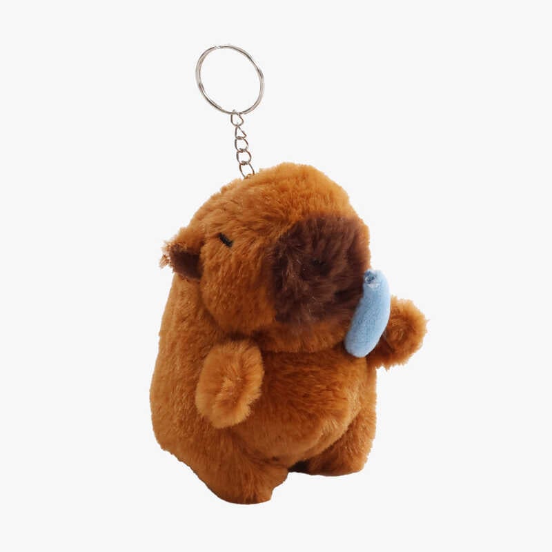 Брелок M 18448 (600) ЦІНА ЗА 1 ШТУКУ, “Капібара”, висота 12 см, металеве кільце