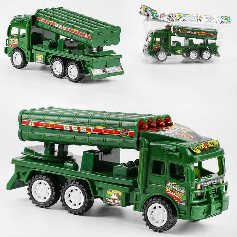 Машинка 1202 (160/2) "Військова техніка", інерція, тріскачка, в пакеті