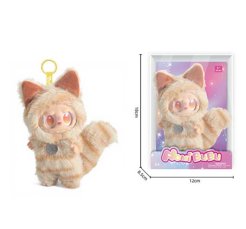 М`яка іграшка-брелок YF 003 F (120/2) герой, гумовий, висота 15 см, металеве кільце, знімний одяг, рухомі ручки та ніжки, в коробці