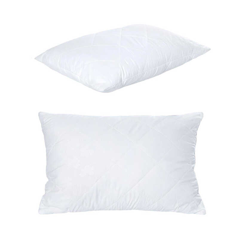 гр Подушка "Білосніжка" 3010086 мікрофібра, силіконізоване волокно, блискавка, 40*60см, біла (1) "Homefort"