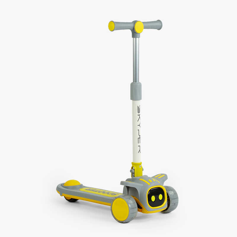 Самокат триколісний "Skyper" RD-3672 (8) колеса PU 125х40мм зі світлом, музика та підсвічування платформи, УКРАЇНСЬКЕ ОЗВУЧУВАННЯ, складне кермо, в пакеті