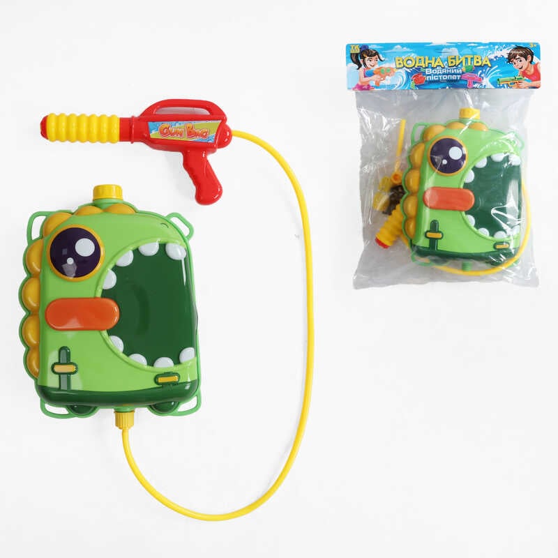 Водний пістолет з балоном TK 20243 (60) "TK Group", помповий механізм, лямки регульованої довжини, в пакеті