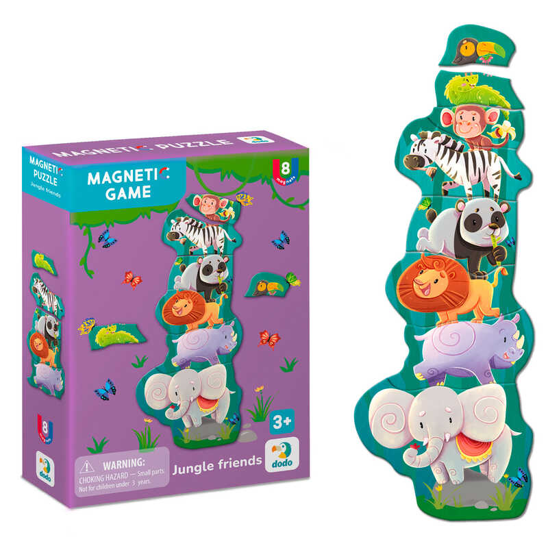 гр Магнітна гра “Друзі з джунглів” 200256 (64) “DoDo”, 8 магнітів, в коробці