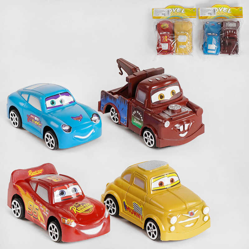 Набір машин 788 S (288/2) 2 види, 2 штуки, звук, інерція, в пакеті