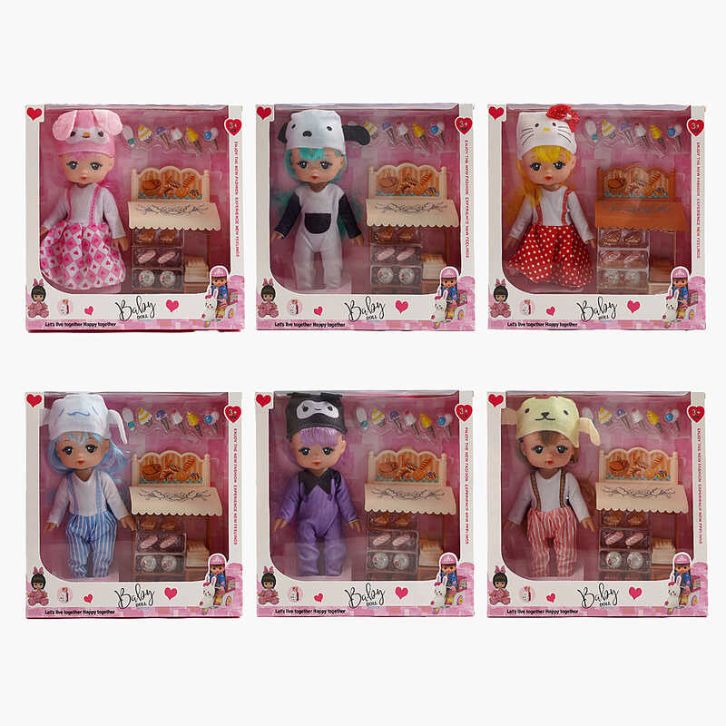 Лялька XD 63 D (60/2) висота - 27 см, музичний чіп, пісня англійською мовою, аксесуари, знімний одяг, знімне взуття, рухомі елементи, в коробці, ВИДАЄТЬСЯ МІКС ВИДІВ