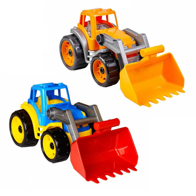 гр Трактор 1721 (8) 3 кольори, "Technok Toys", ківш підіймається, в сітці