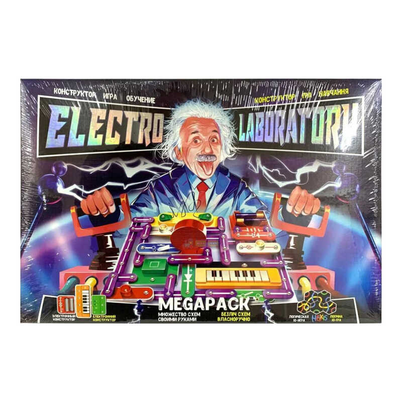 гр Електронний конструктор "Electro Laboratory. Megapack" Elab-01-04 (4) "Danko Toys", ОПИС УКР/РОС. МОВАМИ
