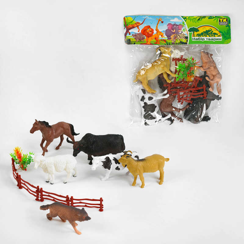 Набір тварин TK - 1367 (96) "TK Group", 6 фігурок, у пакеті