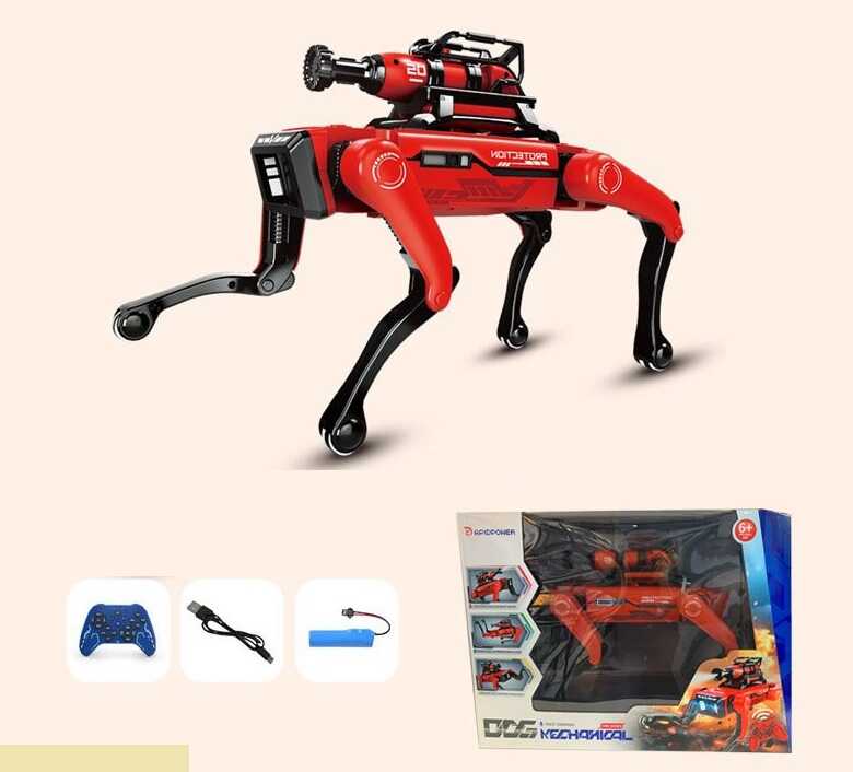 Пес на радіокеруванні 8021 (8) акумулятор 3.7 V, пульт 2.4 Ghz, звуки, мелодії, підсвічування, керування голосом, парогенерація, в коробці