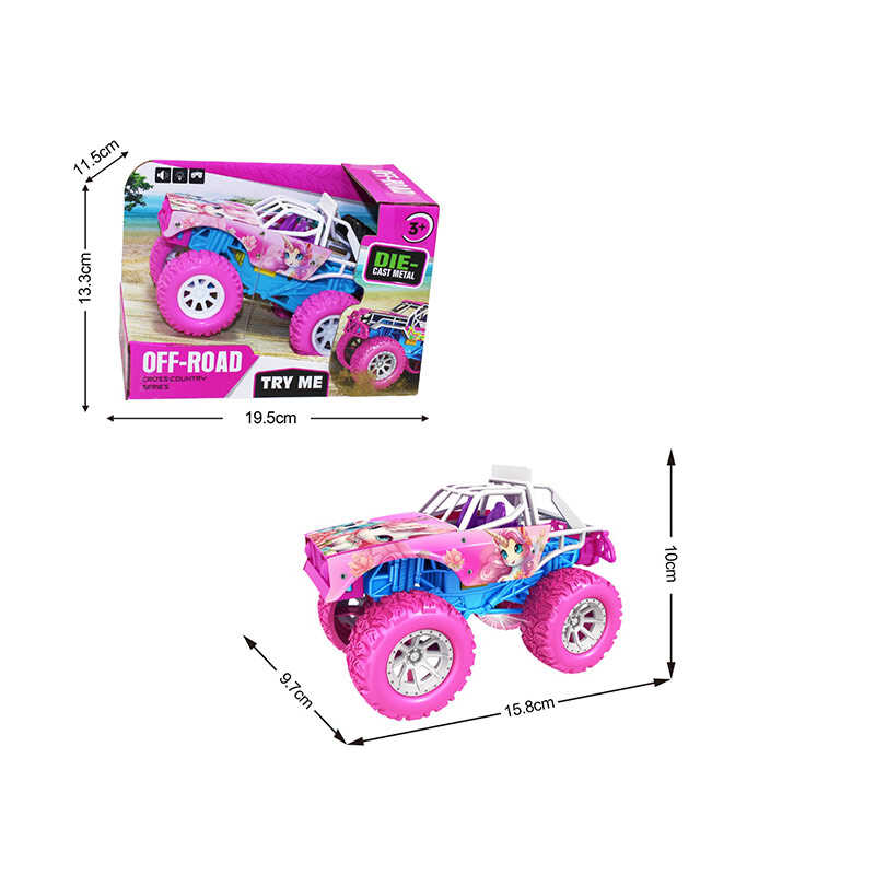 Машинка Z 290 D (96/2) металопластик, звуки, підсвічування, гумові шини, в коробці