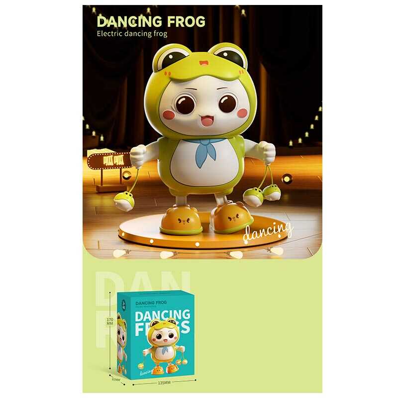 Жабеня 735-663 Y (60/2) танцює, рухається праворуч та ліворуч, музика, в коробці