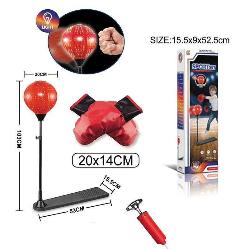 Боксерський набір ZG 270-468 (24) макс. висота 103см, рукавички, діаметр груші 20см, в коробці