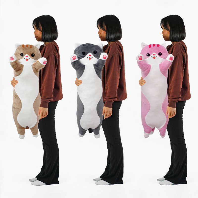 гр М`яка іграшка "Кіт Батон" К79108 (1) довжина 90 см, у пакеті ВИДАЄТЬСЯ МІКС ВИДІВ