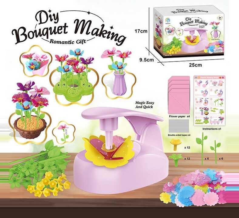 Набір для творчості  SY 026 A (48) інструмент, ваза, підсвічування, заготовки для квітів, аксесуари, в коробці