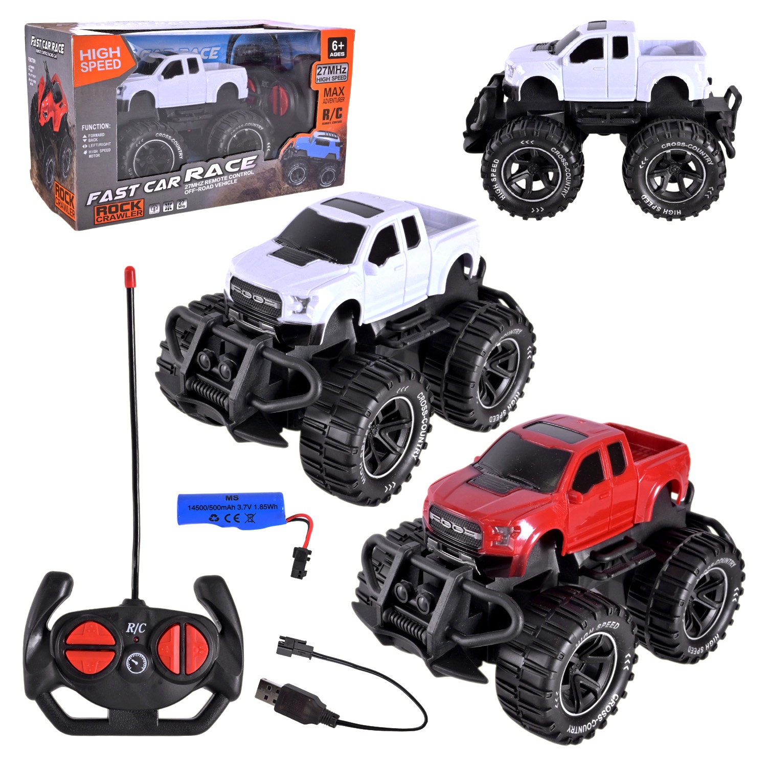 Джип на радіокеруванні YS803-3 ,2 види, акум. 3.7 V, пульт , USB - заряд.,  в коробці