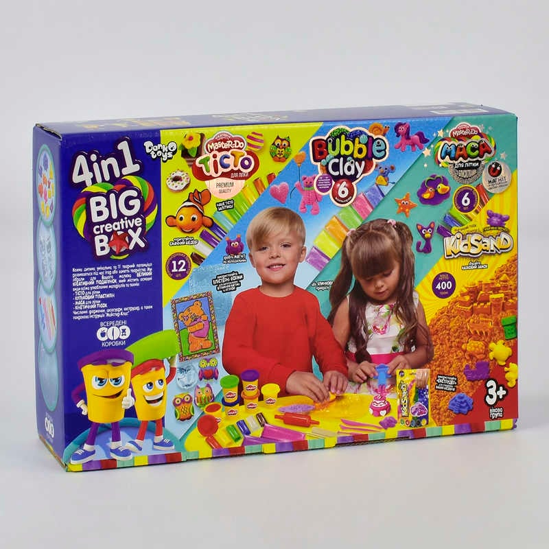 гр Набір для ліплення "4 в 1 Big creative box" BCRB-01-01U УКР. (4) "Danko Toys"