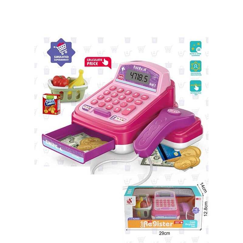 Касовий апарат CF 8244 (48/2) звук, підсвічування, калькулятор, сканер, кошик з продуктами, в коробці