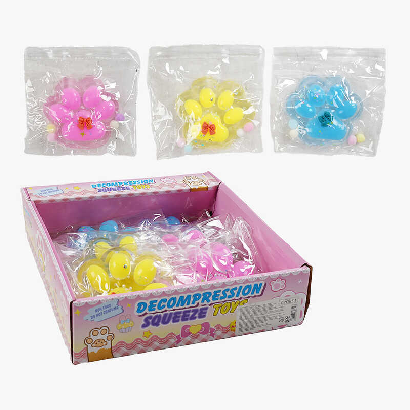 Гра антистрес C 70654 (24) ЦІНА ЗА 6 ШТУК В БЛОЦІ, “Лапка”, в пакеті