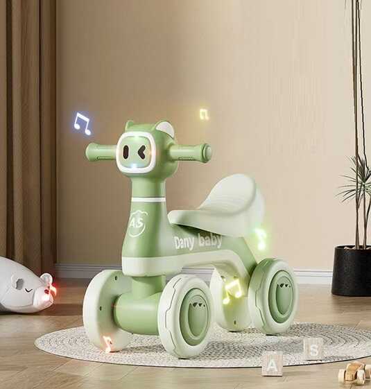 «Велобіг JOY 4-х колісний JW-23645 (1) колеса PU, рама пластик, озвучування та підсвічування, в коробці