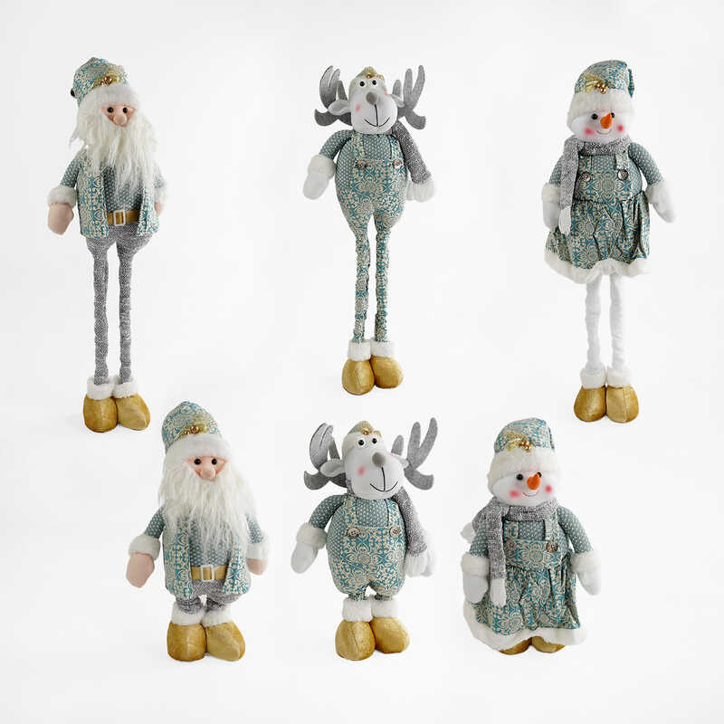 Новорічна декоративна іграшка C 67763 (24) 3 види, макс. висота 78 см, мін. висота 50 см, дзвоник, в пакеті, ВИДАЄТЬСЯ ТІЛЬКИ МІКС ВИДІВ