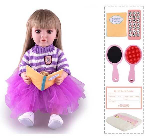 Лялька TK 4250-09 (9) "W Toys",  УКР. ОЗВУЧУВАННЯ, казки, пісні, веде діалог з дитиною, багато функцій,  в коробці