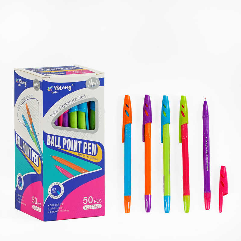 Ручка С 62096 (80) кулькова, синя паста, в коробці, ЦІНА ЗА 50 ШТУК В БЛОЦІ