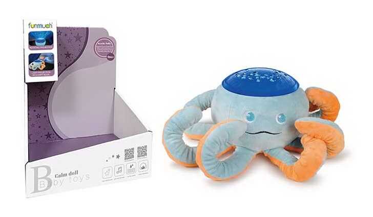 Нічник FM 666-56 (18) проєктор, мелодії, звуки природи, регульована гучність, в коробці