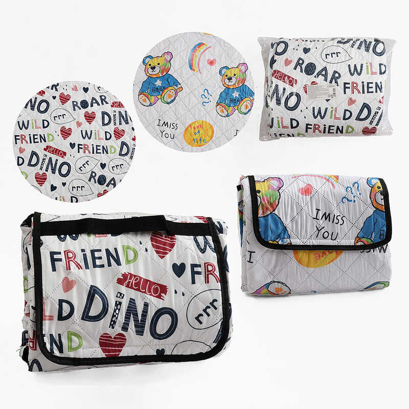 Килимок для пікніка С 64959 (50) 2 види, , водонепроникний, розмір 150х200 см, у пакеті