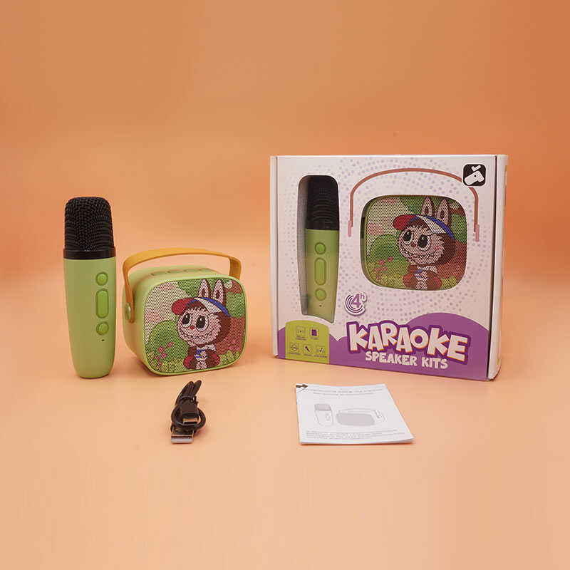 Караоке K 8 L (40) мікрофон, вбудований акумулятор, Bluetooth, слот для TF-Card, роз’єм type-С, AUX, зміна голосу, регулювання гучності, в коробці