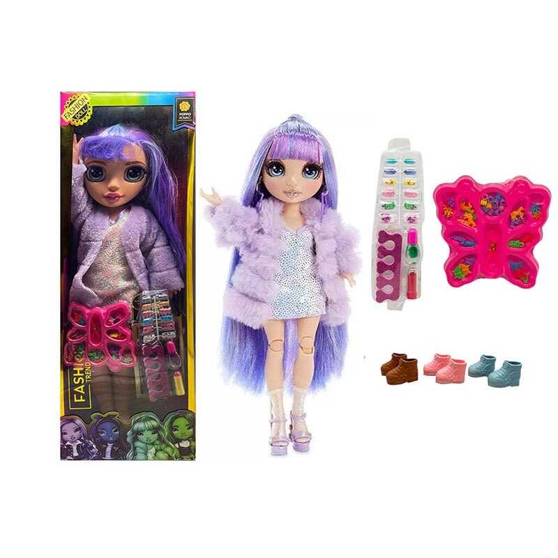 Лялька TK 2341 (24/2) висота 57см, рухливі кінцівки та голова, знімний одяг та взуття, накладні нігті, лак, розділювач для пальців, бальзам для губ, в коробці