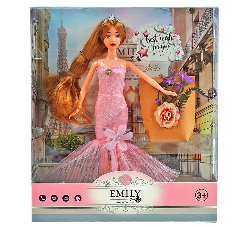 Лялька QJ 117 D , висота 30 см, аксесуари, штучні квіти, в коробці