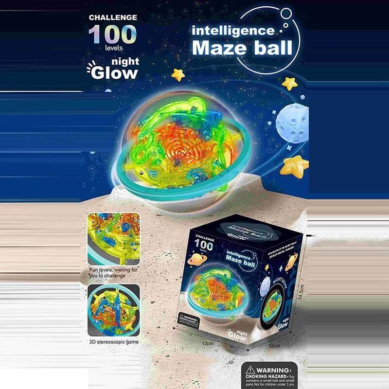 Лабіринт 1613-2 (72/2) 100 шляхів, світиться у темряві, 3D формат гри, в коробці